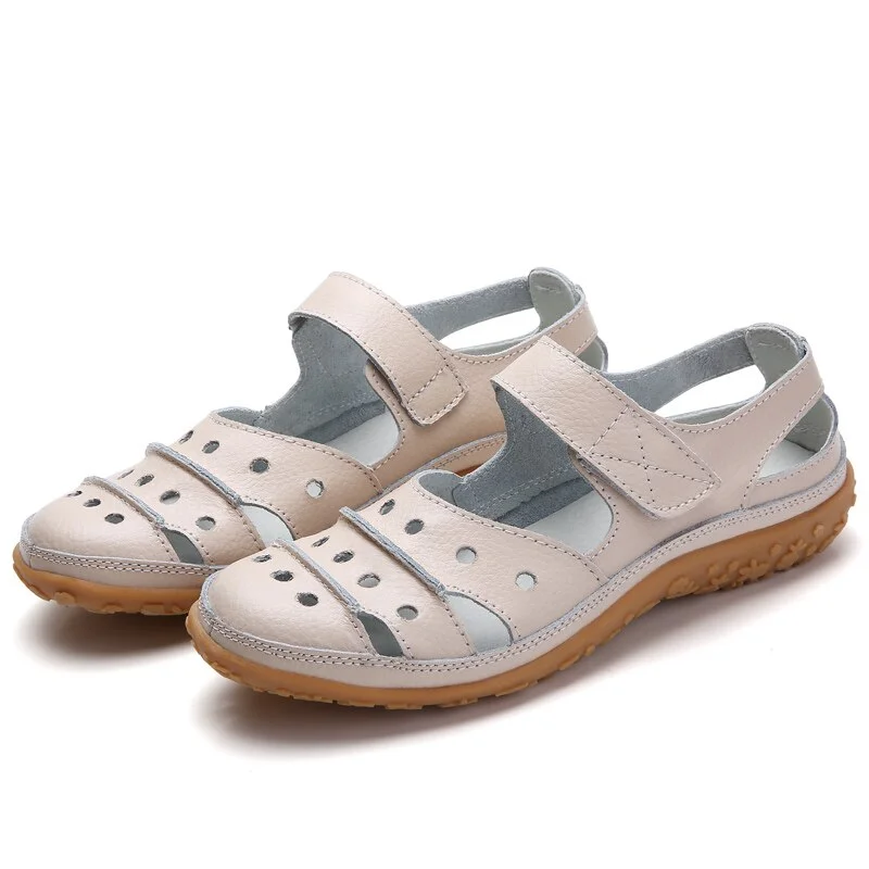 Women Sandals Leather Comfortable Beach Outdoor Women Shoes 2021 New Fashion Ladies Casual Outdoor Female Sneakers Large Size