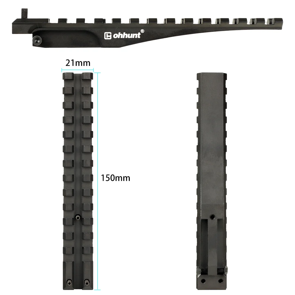 ohhunt Low Profile AK Rear Sight Rail Mount 