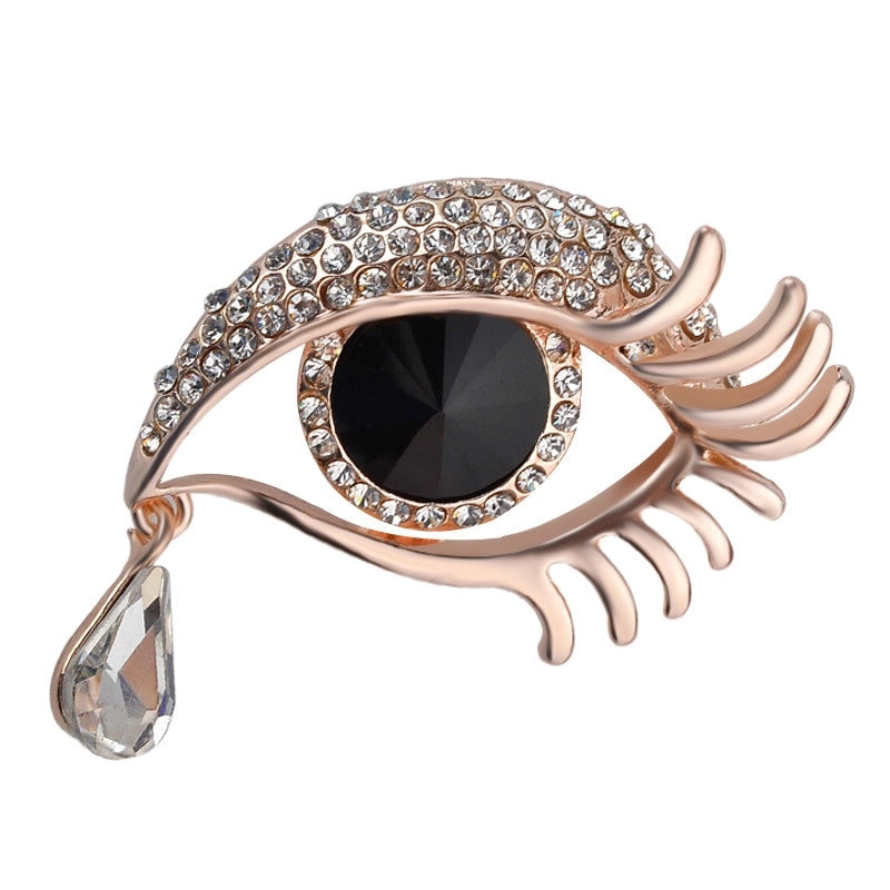 Fashion Pin Letter Butterfly Alloy Inlay Rhinestones Women’S Brooches