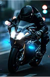 SEAMETAL Motorcycle LED Turn Signal Projection Lamp Color Sequential Flowing Flash Indicator Lights