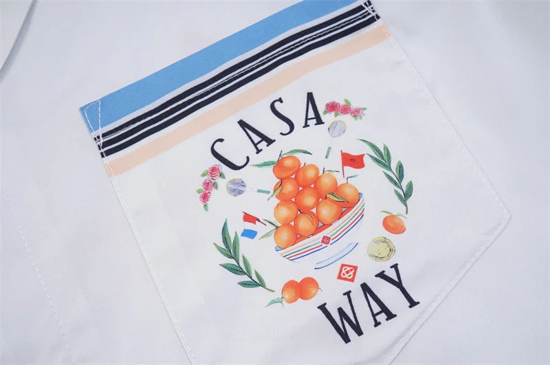 Casablanca 2023 new silk short-sleeved shirt