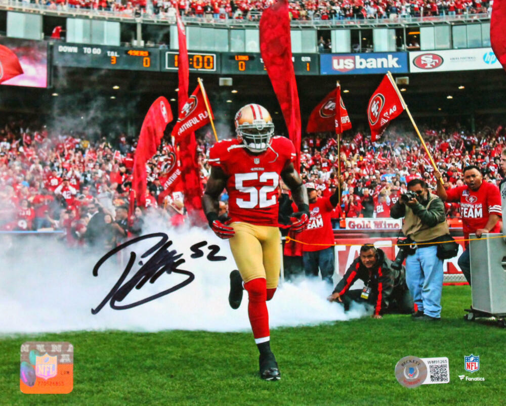 Patrick Willis Signed San Francisco 49ers Tunnel 8x10 Photo Poster painting-Beckett W Hologram