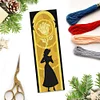 Princess Belle-11CT Stamped Cross Stitch Bookmark 18*6cm(Double Sided)