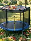 Round Sun Protection Canopy Tear  Weather  Outdoor Protector Multi Purpose Full Coverage Sunshade for Backyard Garden Lawn Patio Use