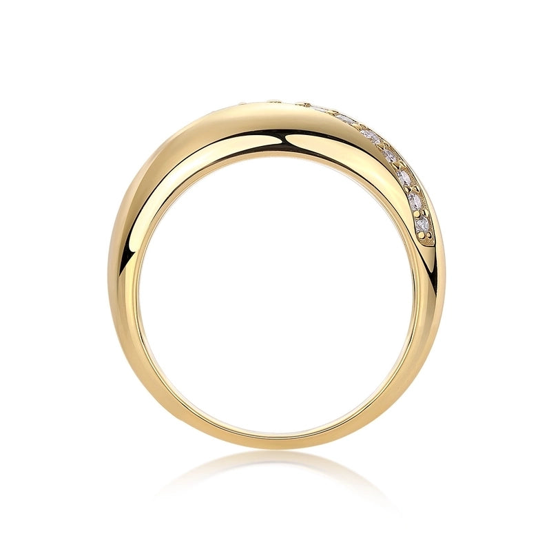 925 Sterling Silver Moissanite Geometric Rings GRA Certificate