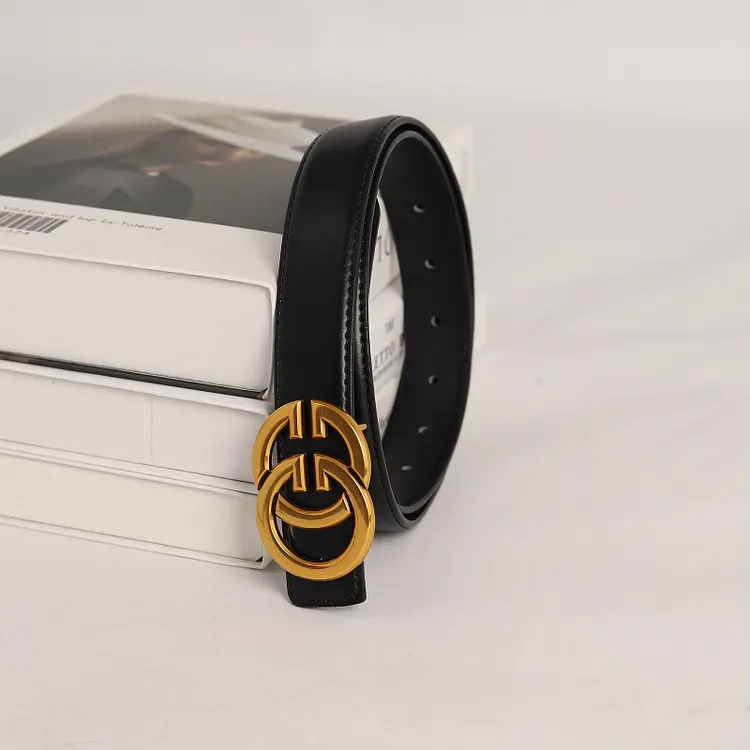 6484 Women\'s Fashion Classic Metal Buckle Leather Belt With Jeans wolksprong Women main image 2