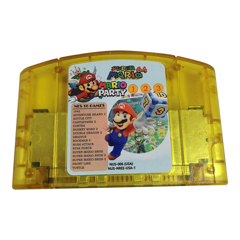 20 IN 1 N64 MultiCart 64 Bit Video Game Cartridge For Nintendo 64 - English NTSC/USA Version