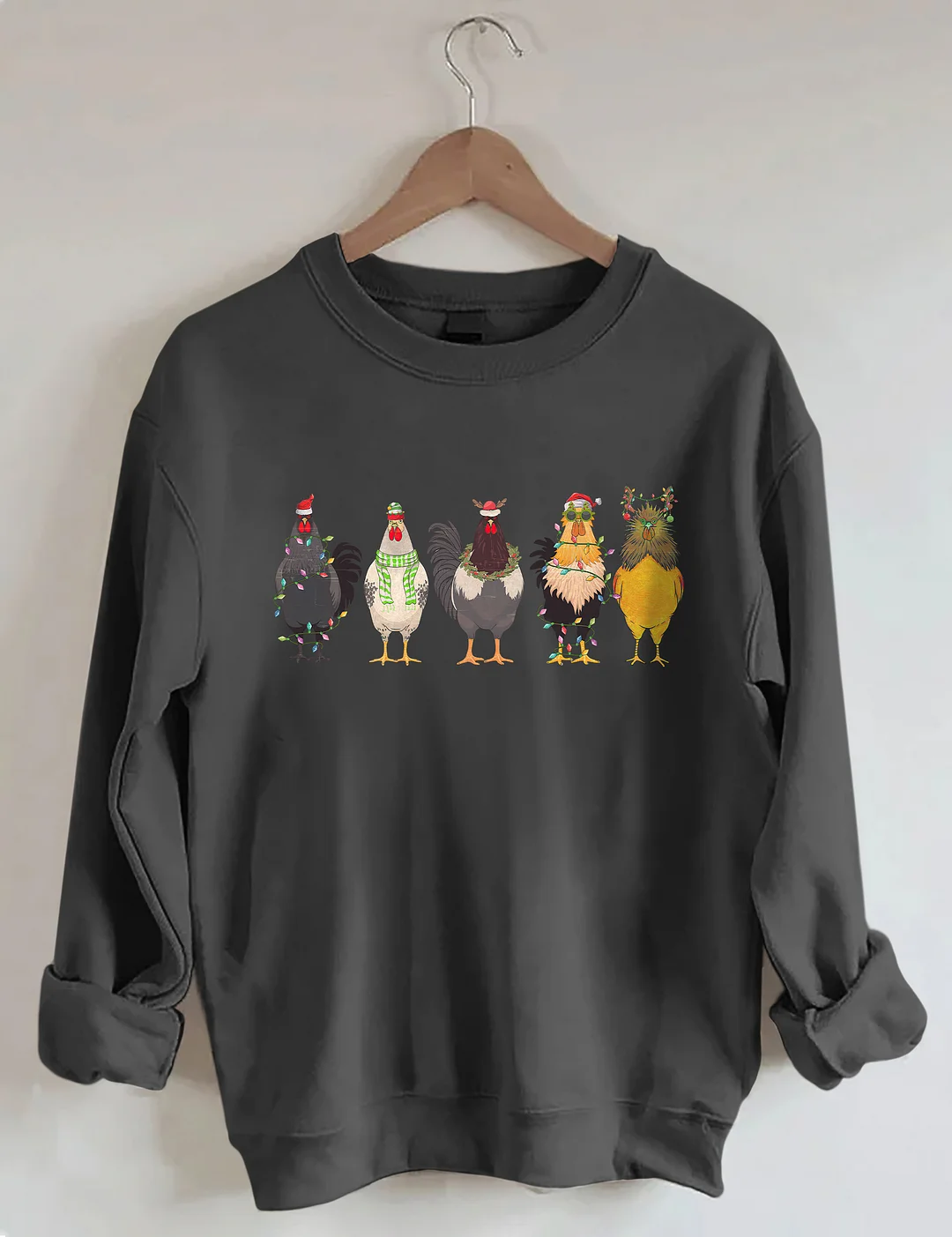Funny Chicken Lover Christmas Sweatshirt