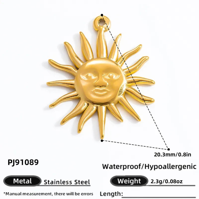 1 Piece 11.1*11.2MM 15.7*17MM 304 Stainless Steel Heart Shape Pendant Chain Jewelry Accessories