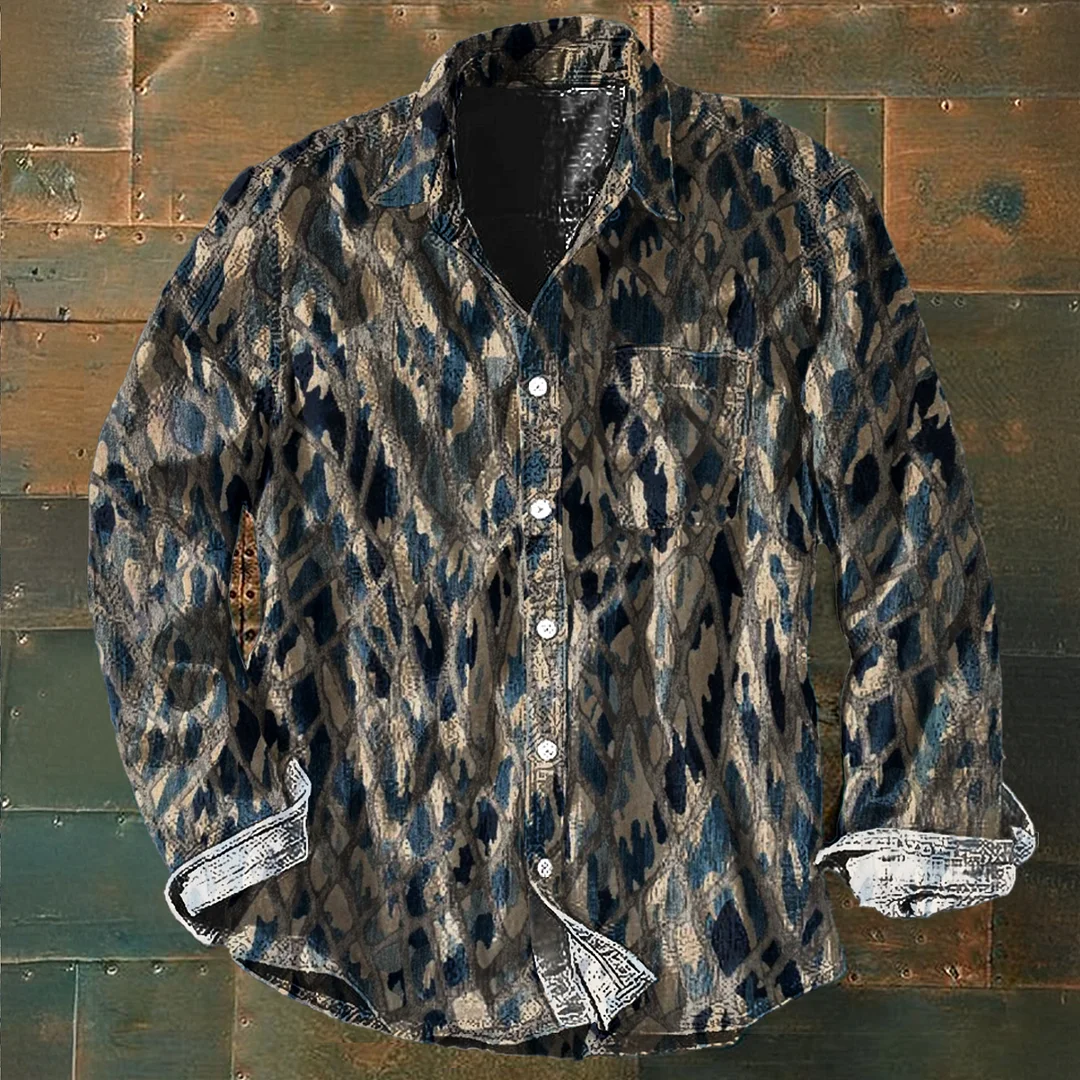 Bold Multicolor Canvas-Inspired Designer Shirt