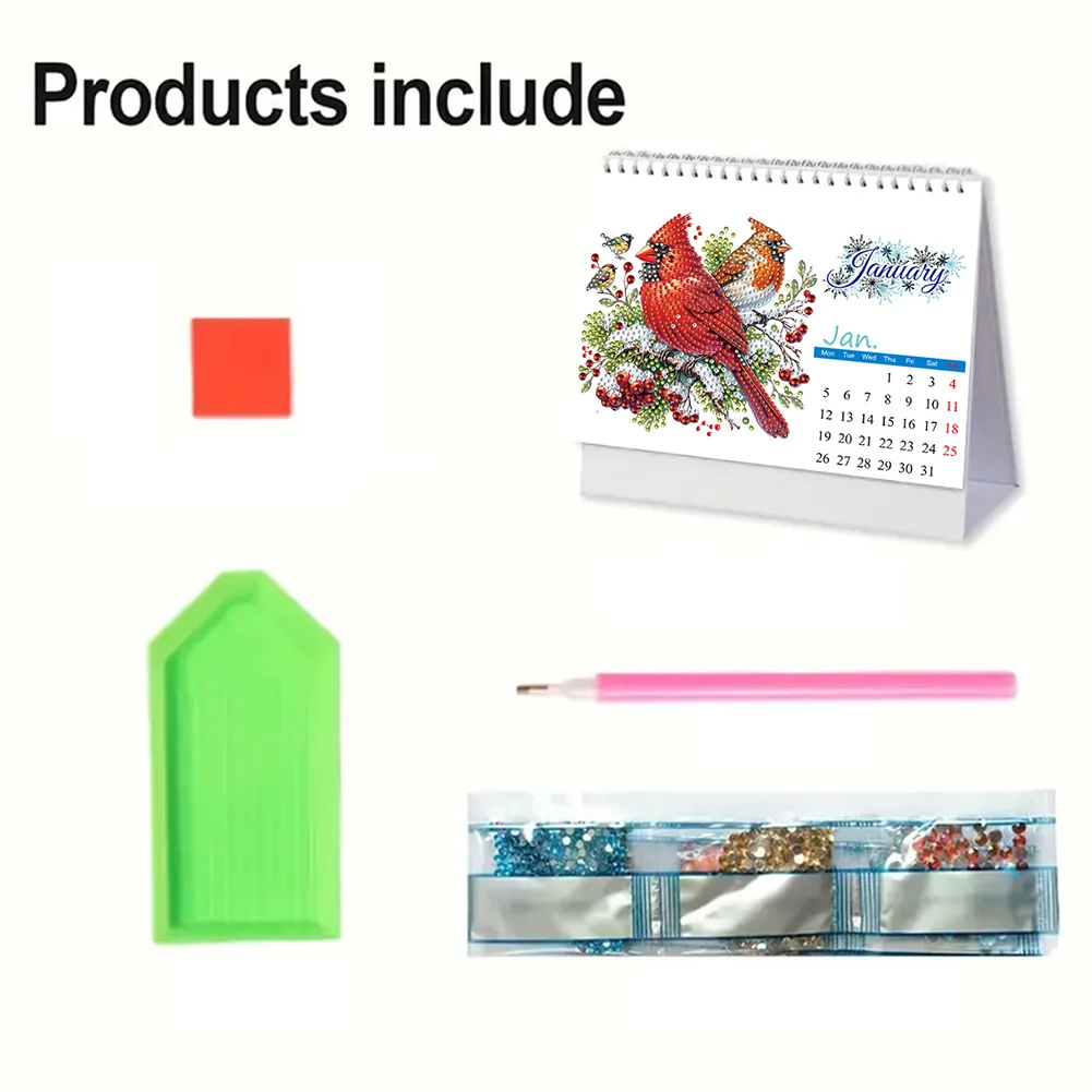 5D/DIY Calendar Crystal Painting Desk Calendars Kit Diamond Painting Calendar