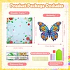 (25x25cm)DIY Pre-Framed 3D Flapping Butterfly Diamond Painting Art Craft Kit Living Room Decor