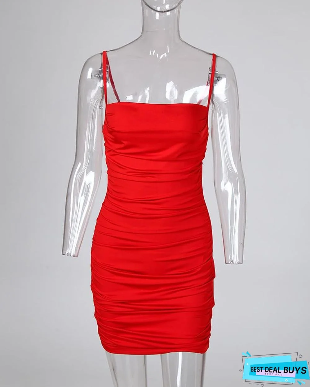 Passion Solid Slim Fit Cami Dress