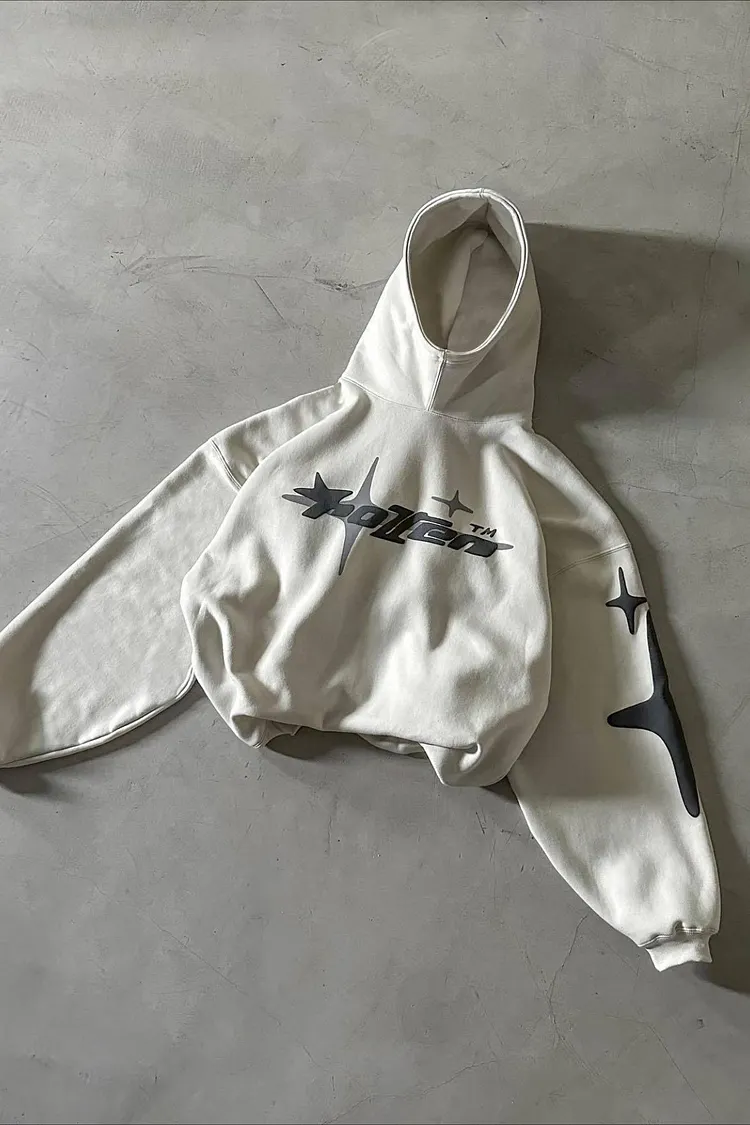 Star Letter Graphic Print Hoodie