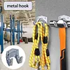 5pcs Hanger Holder Metal Hanging Hooks with Screw for Garden Kitchen Garage Tool