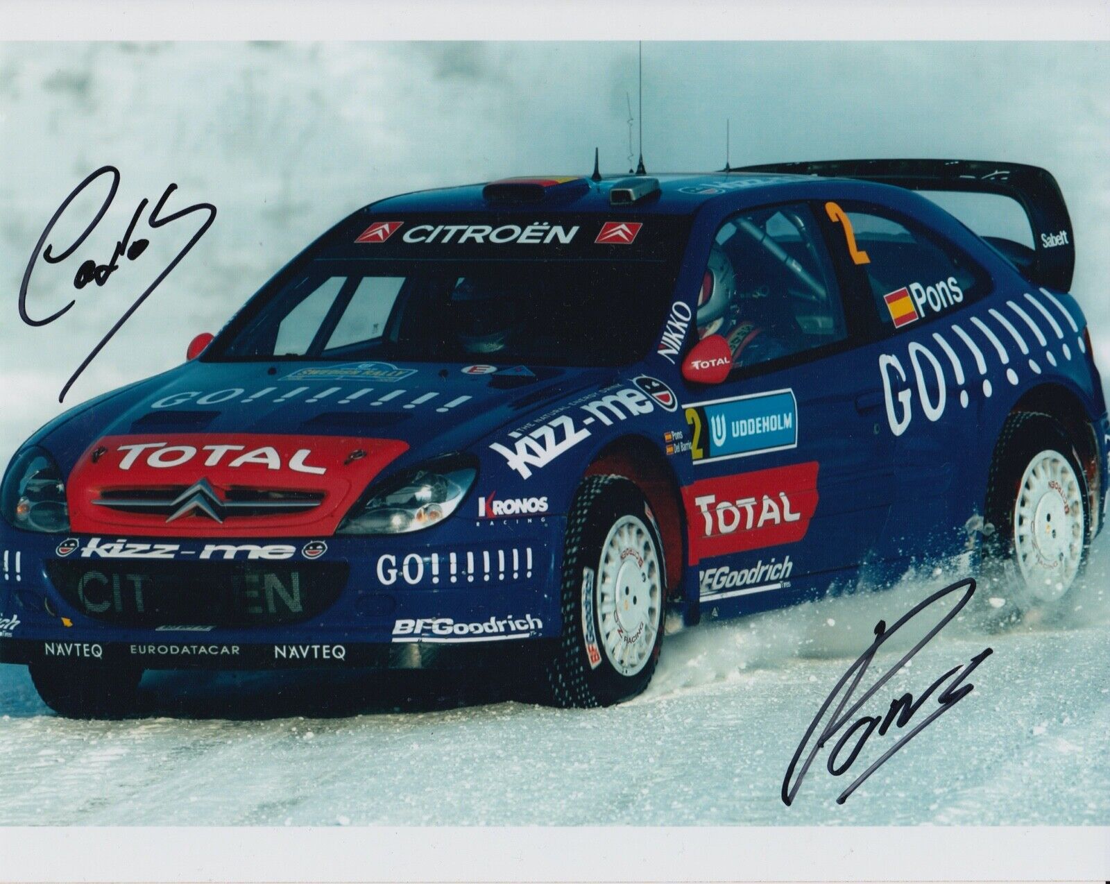 Xavier Pons Hand Signed 10x8 Photo Poster painting - Rally Autograph.