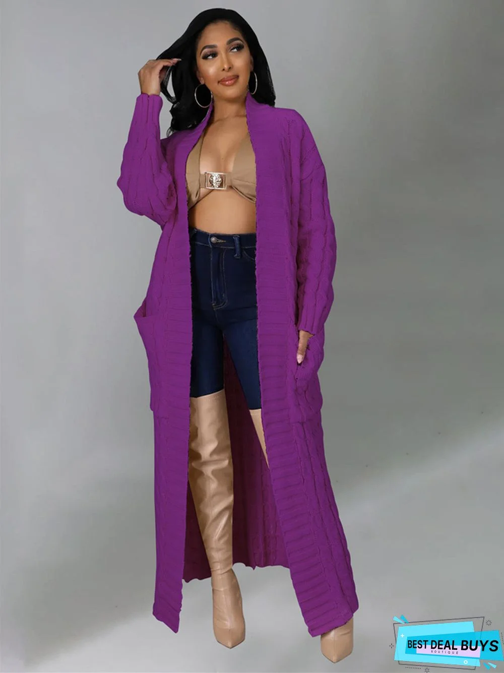 Sexy Casual Solid Color Long Sleeve Sweater