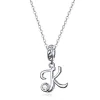  Vintage Letter A to Z Pendant Necklace 925 Sterling Silver 