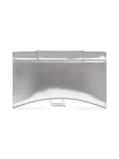 Balenciaga Hourglass Wallet On Chain Mirror Effect bag