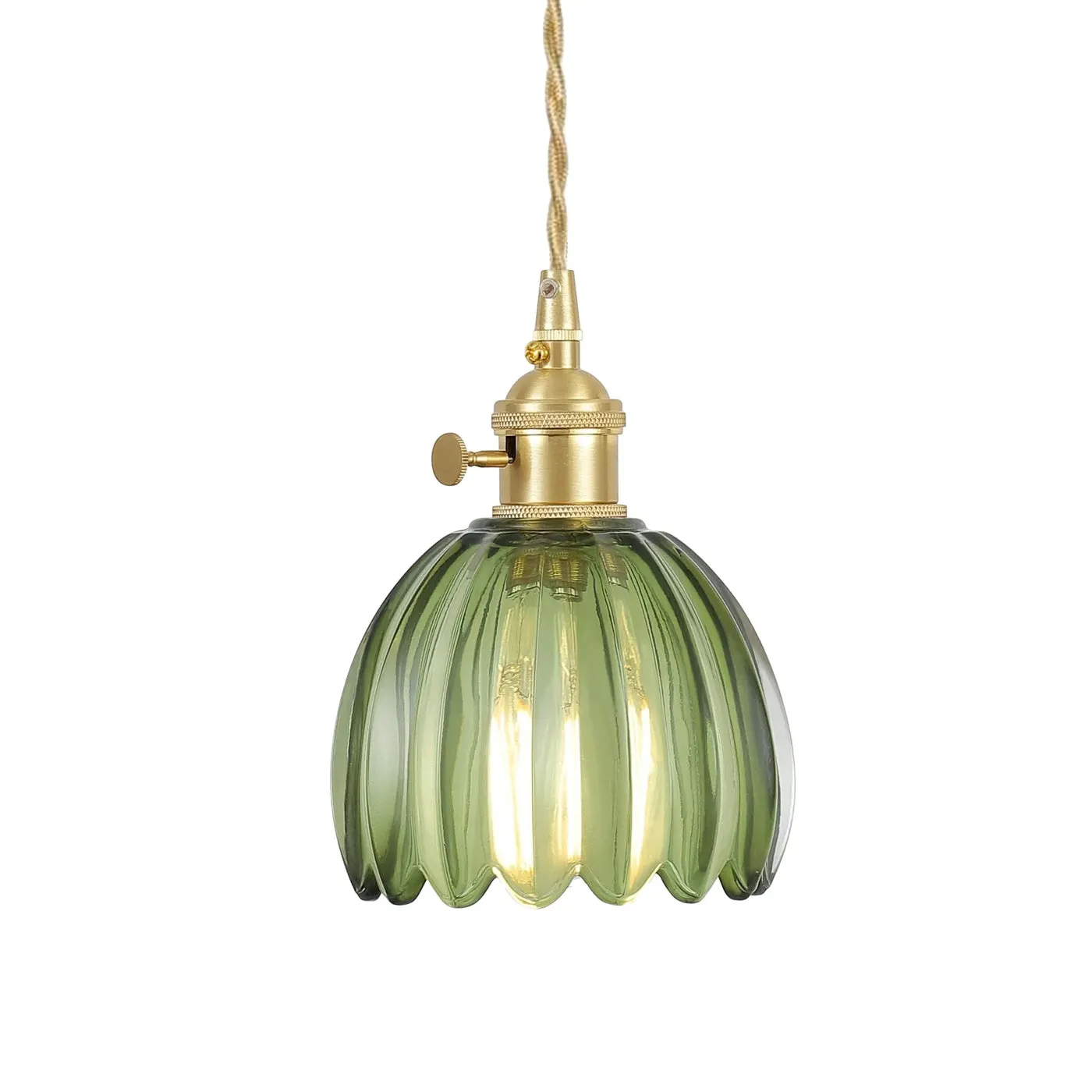 Japanese Retro Glass Flower Pendant Light G126