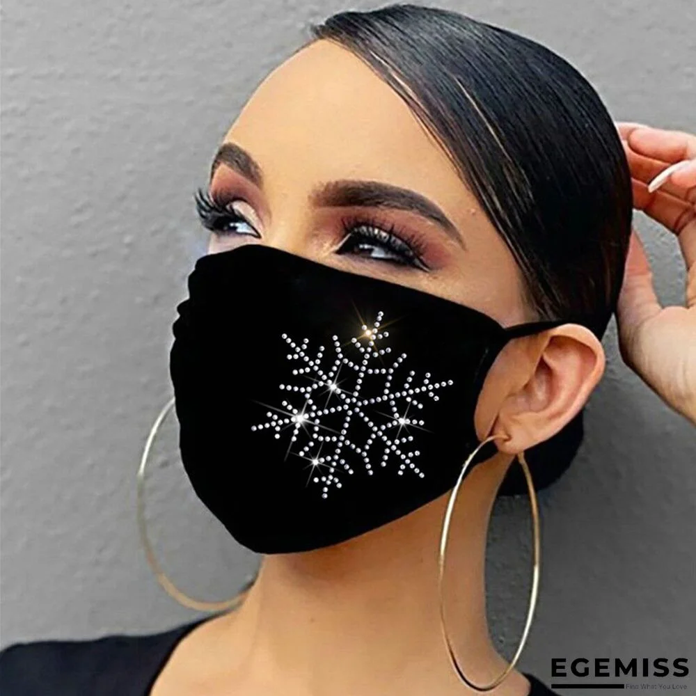 Black Fashion Casual Hot Drilling Face Mask | EGEMISS