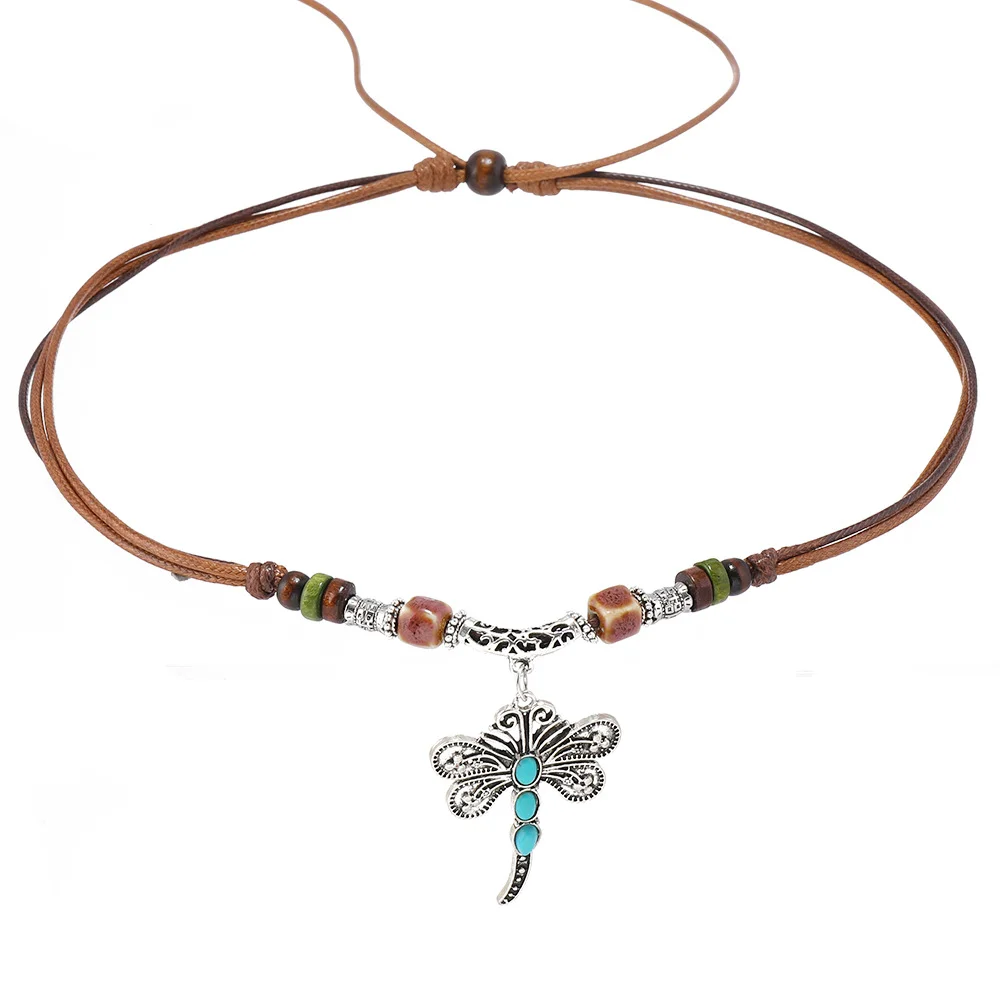 Women's Bohemian Dragonfly Necklace