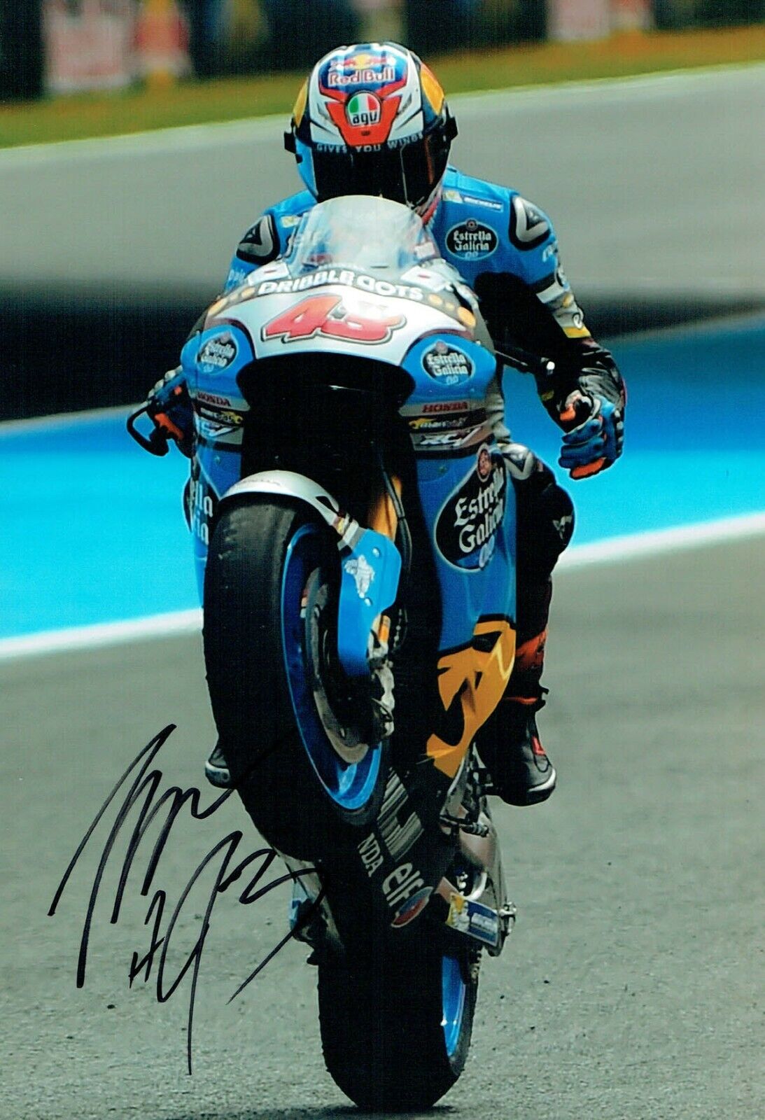 Jack MILLER 2017 12x8 Photo Poster painting AFTAL RD COA Signed Autograph Marc VDS Honda MOTOGP