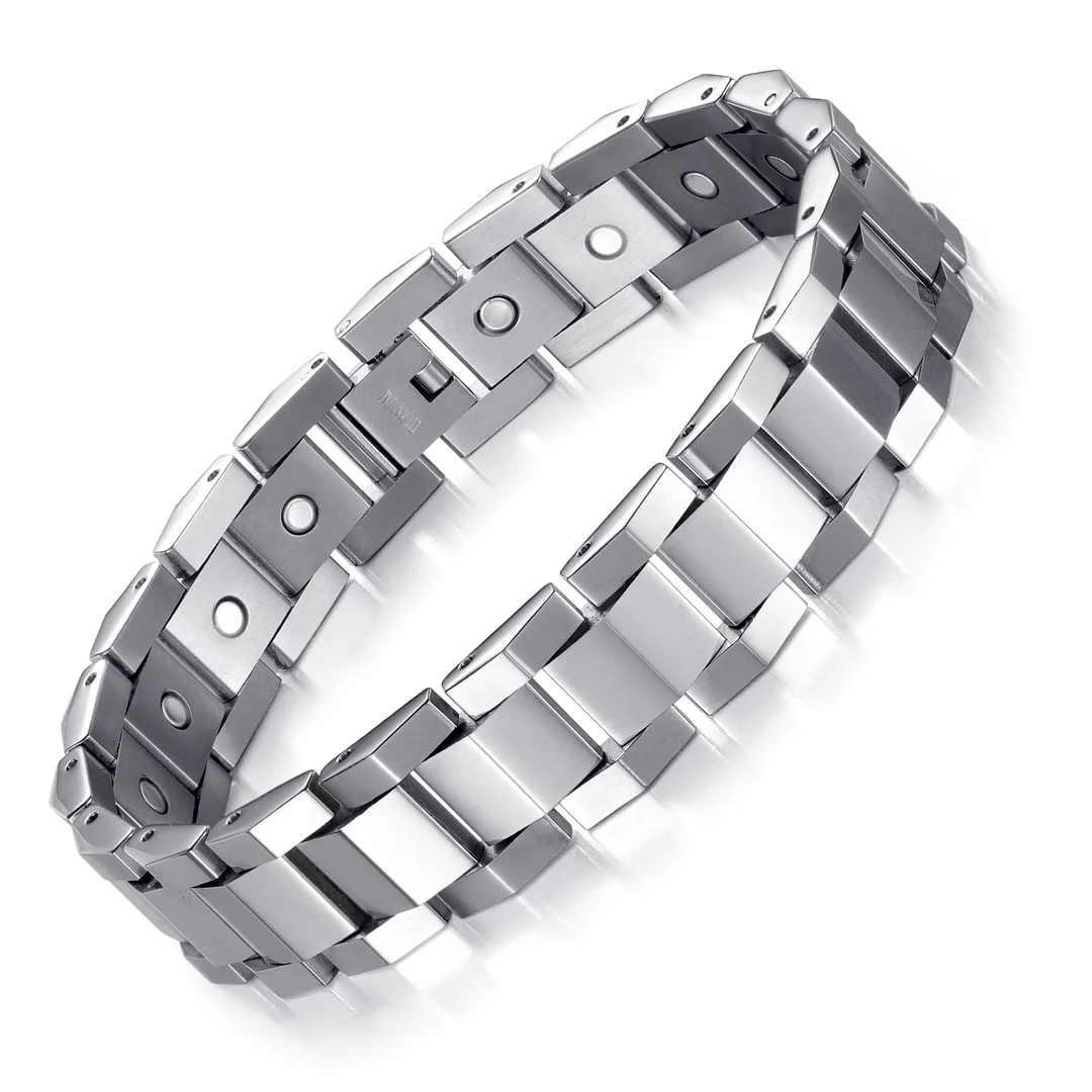 High Guass Titanium Magnetic Therapy Bracelets Benefits trabladzer