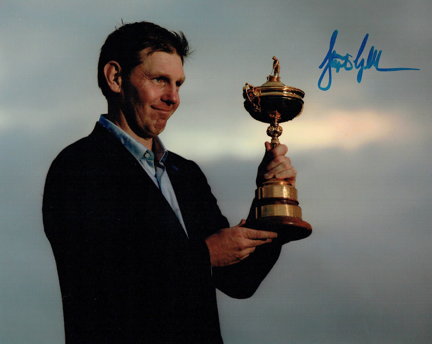 Stephen GALLACHER SIGNED Autograph 10x8 RARE Photo Poster painting AFTAL COA Ryder Cup WINNER