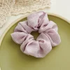 6PCS Floral Purple White Hair Band Scrunchies