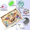 Wooden Sheep 5D Diamond Painting Tray Art Craft with Handles for Home Decor