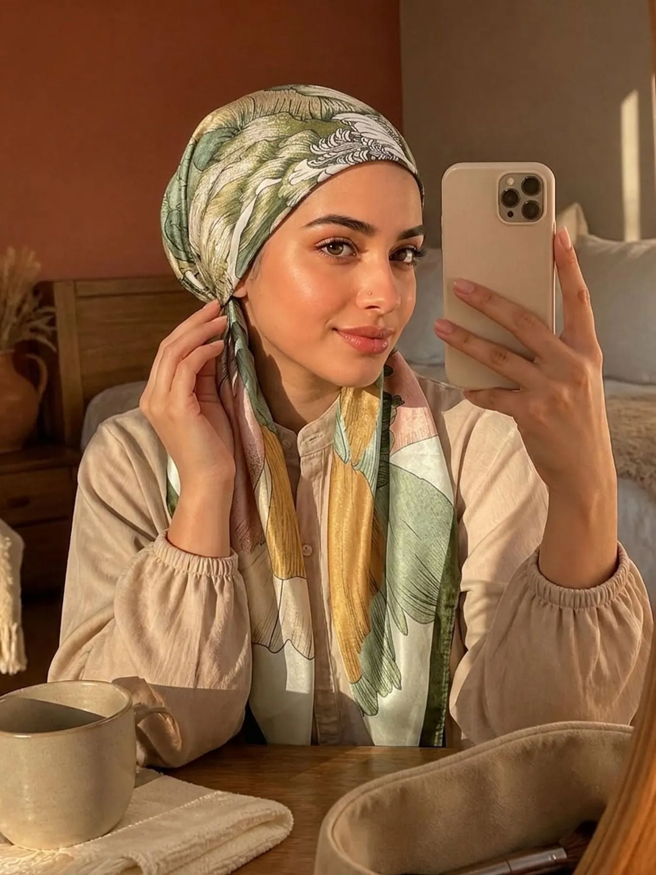 Women's Square Hijab Scarf, Color Block Print Turban, Chemotherapy Sleep Cap, Elastic Head Wrap, Daily Wear, Muslim Accessories Women's Square Hijab Scarf, Color Block Print Turban, Chemotherapy Sleep Cap, Elastic Head Wrap, Daily Wear, Muslim Accessories