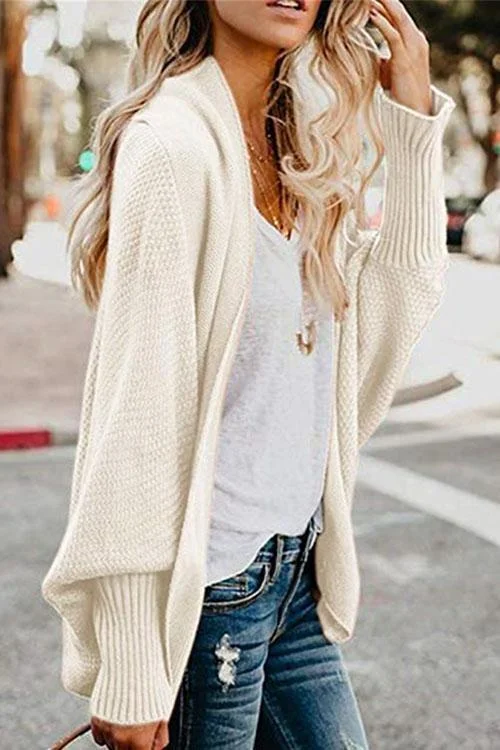 Batwing Sleeves Sweater Cardigans