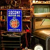 Huile moteur Socony - Panneaux en &eacute;tain m&eacute;tallique(20*30cm/30*40cm) - Garage