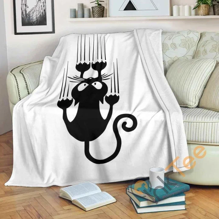 Black Cat Premium Fleece Blanket