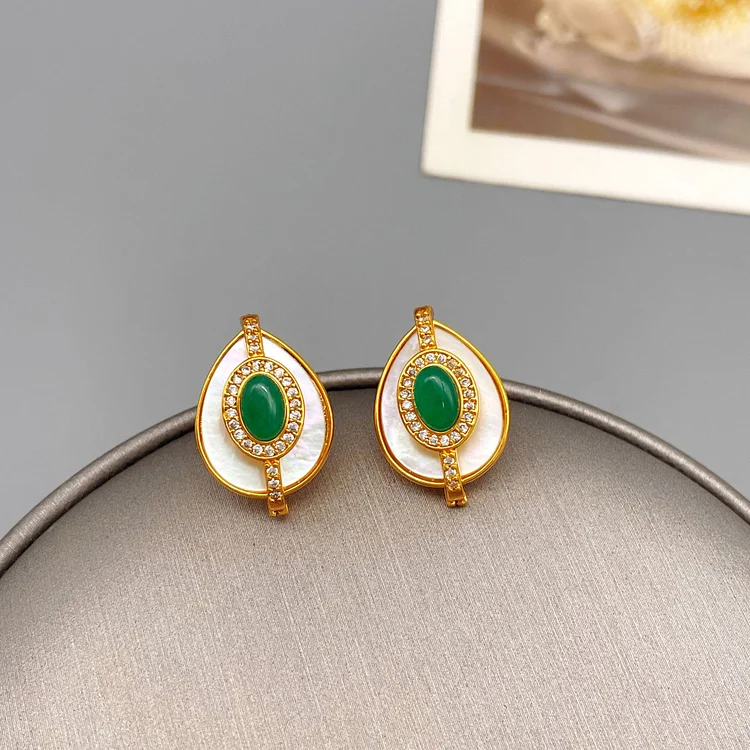 Waterdrop Butterfly Agate Earrings