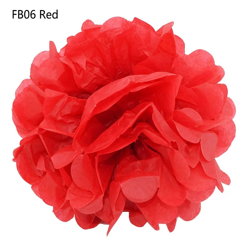5PCS Handmade 6 (15CM) Tissue Paper Pom Poms Paper Flower Ball For Home Garden Party Wedding Birthday&Wedding Car Decoration