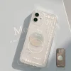 Over The Moon Transparent Phone Cases for iPhone 7-14