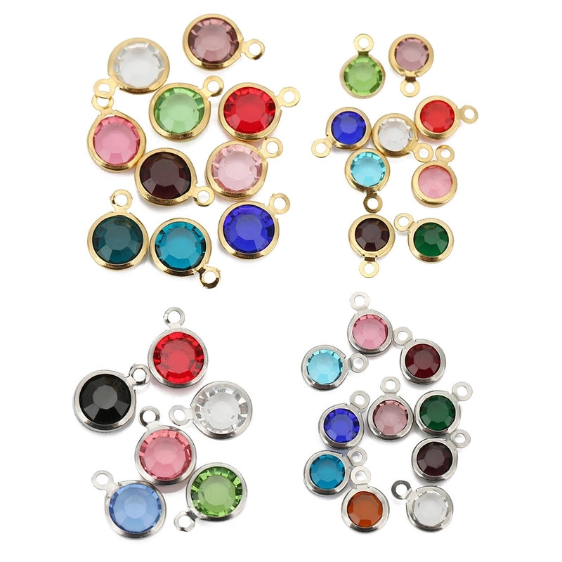 20 PCS/Package Artificial Crystal Geometric Jewelry Accessories Pendant
