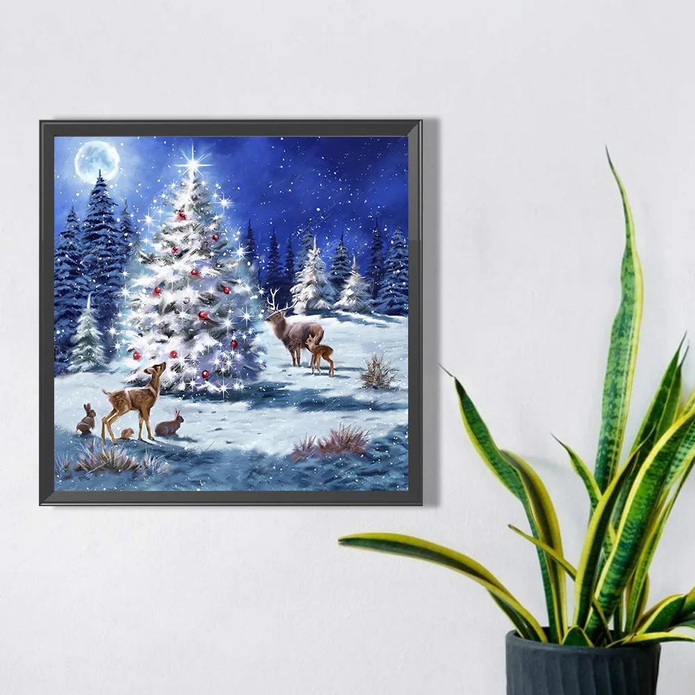 Diamond Painting - Full Square Drill - Christmas Tree(Canvas|45*45cm)