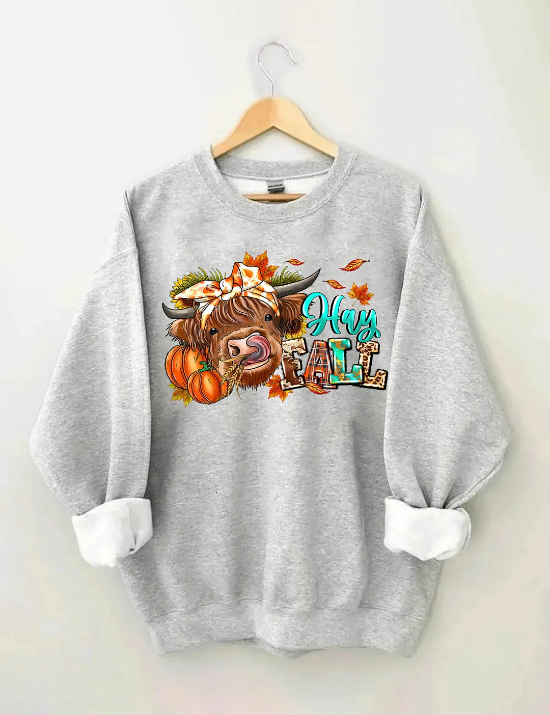 Hay Fall Cow Sweatshirt