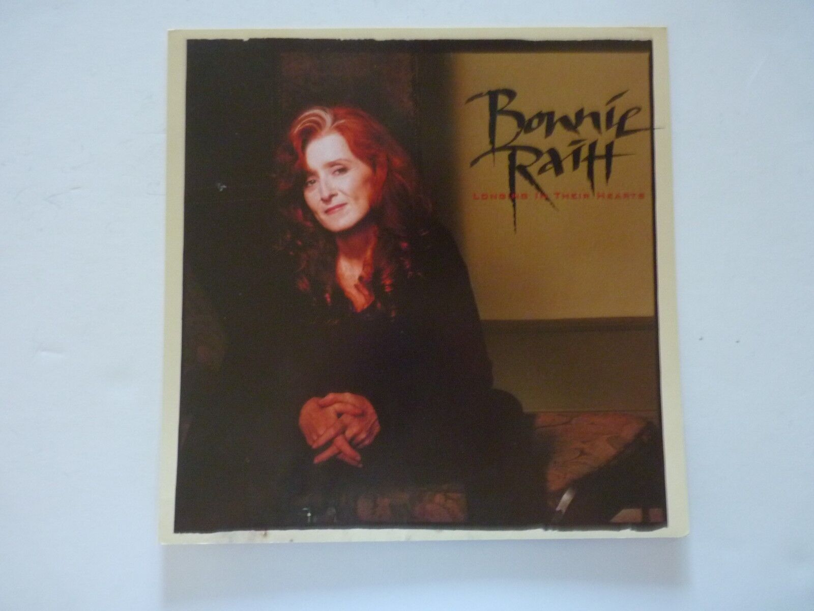 Bonnie Raitt Longing in Their Hearts LP Record Photo Poster painting Flat 12x12 Poster