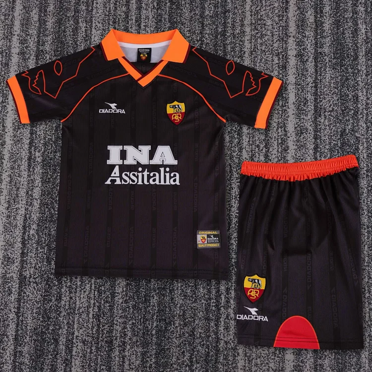 1999/00 Roma Second Away Shirt - Kids