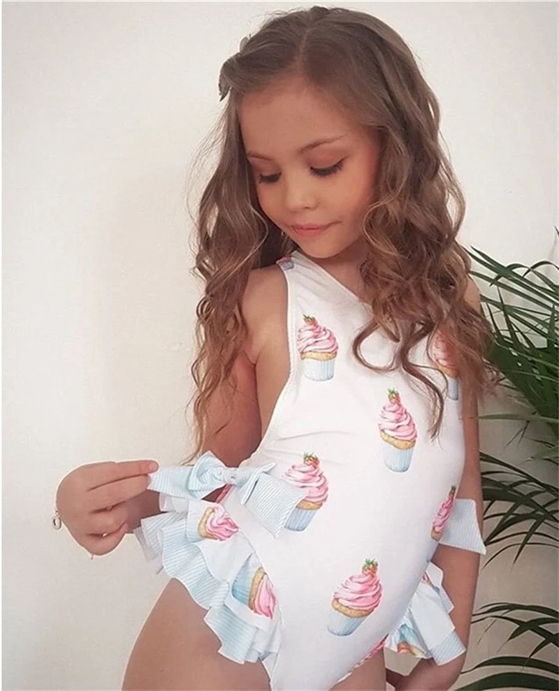 Baby Girl Summer Swimsuit Girls Swimwear One Piece Kids Bikini Set Infantil Swimming Suit for Children Beach Bathing Wear Dress