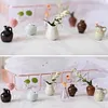3D Ceramic Vases Fridge Magnet Decorative Vase Fridge Magnet for Fridge Ornament