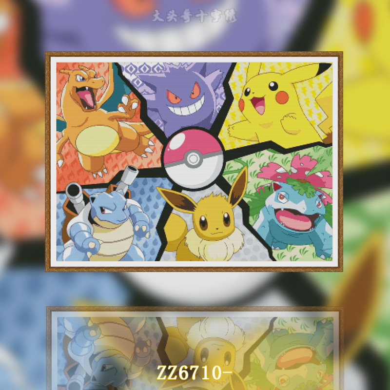 [ZZ6710-Pokémon]  Painting Fairy Cross Stitch