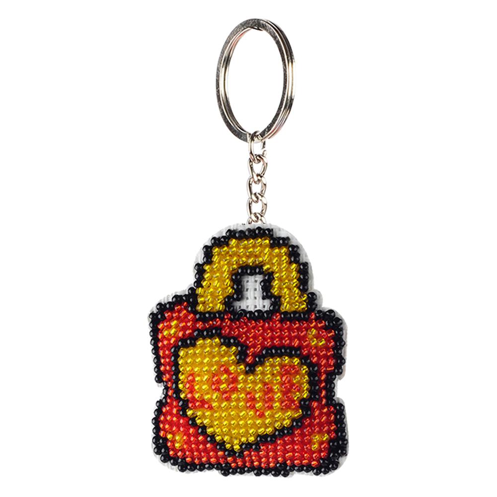 Love Lock - Bead Embroidery - Keychain