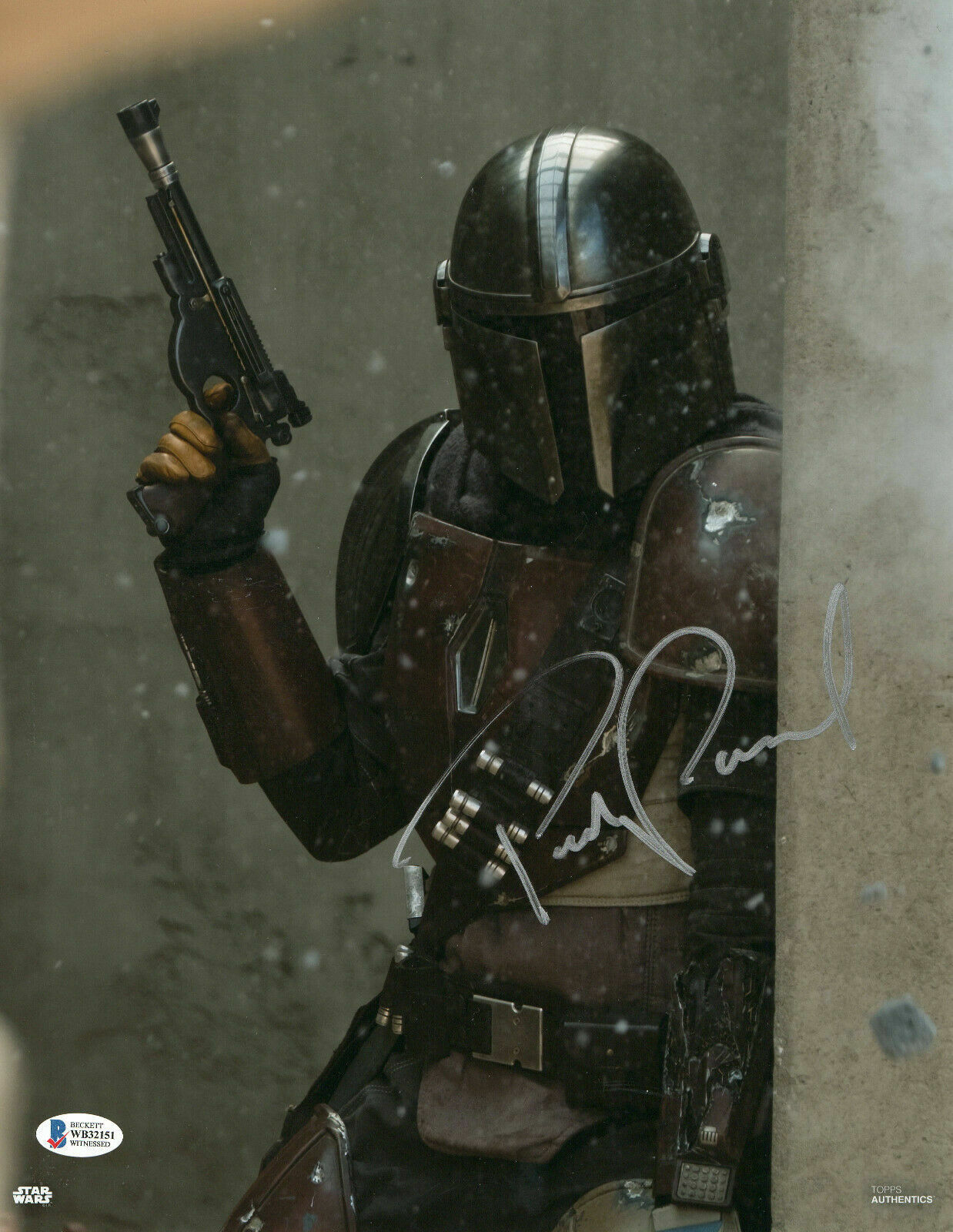 Pedro Pascal in The Mandalorian signed 11x14 autographed Photo Poster painting BAS Beckett COA