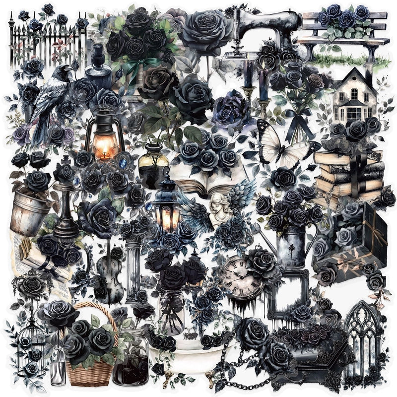 1 Set Rose Learning PET Minimalist Stickers