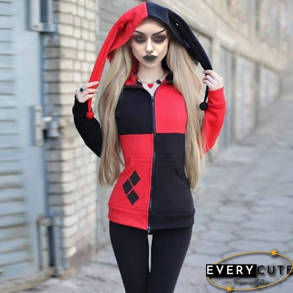Women Sweatshirt Zipper Hoodie  Cosplay Coat